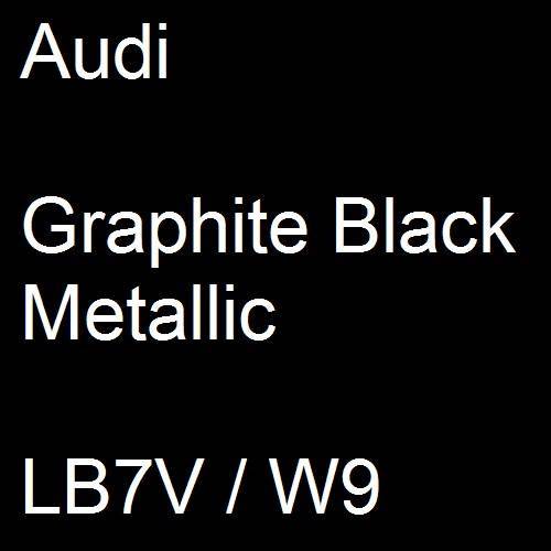 Audi, Graphite Black Metallic, LB7V / W9.